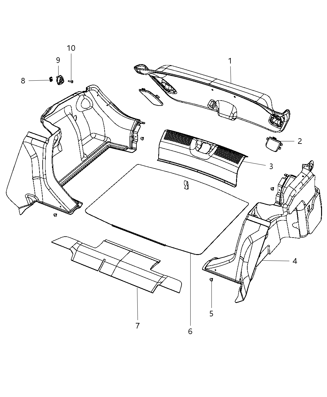 Carpet Luggage Compartment Floor