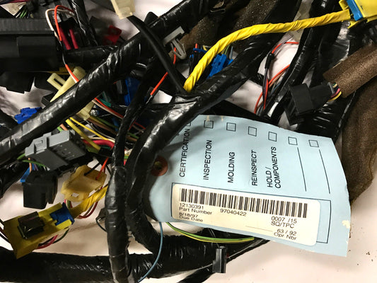 New OEM 1995 Corvette Instrument Panel Dash Wiring Harness, Part # 12130391