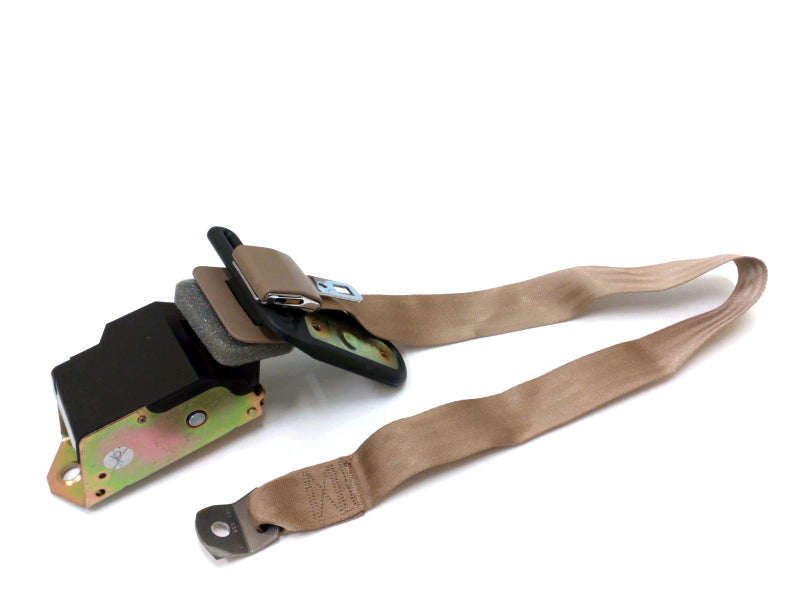 New OEM 1992 Camaro, Firebird Beige Driver Left Rear Seat Belt, Part # 12510137
