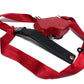 New OEM 1990-1992 Corvette Front Passenger Right Flame Red Seat Belt Kit, Part # 12518230