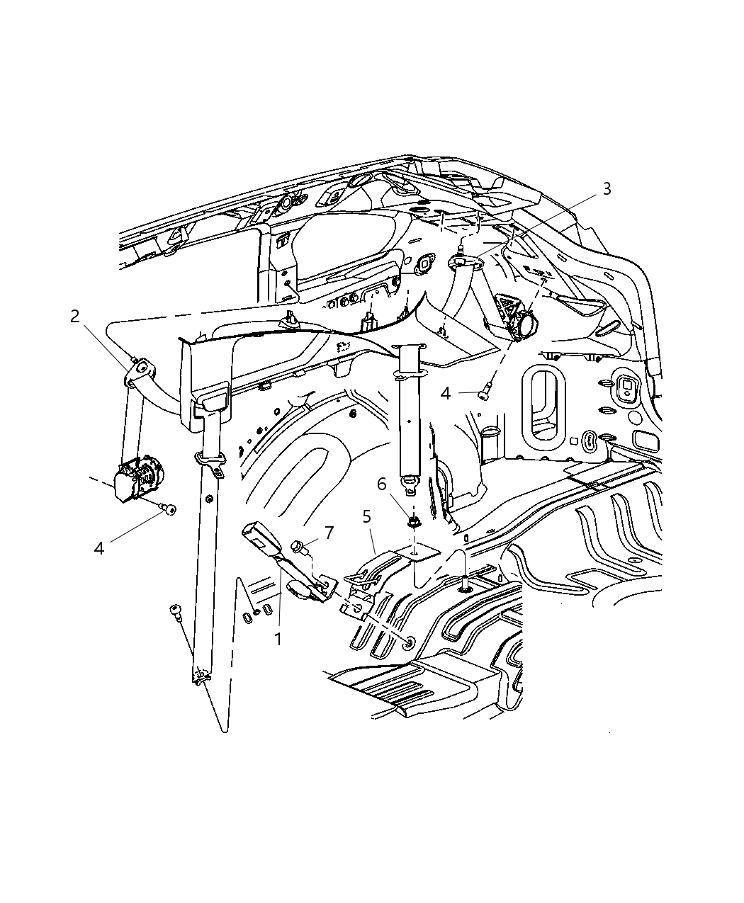 Seat Belt Rear Outer