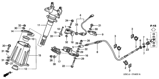 Brkt Steering Cable