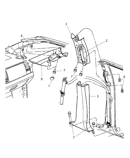 Panel B Pillar Lower Trim