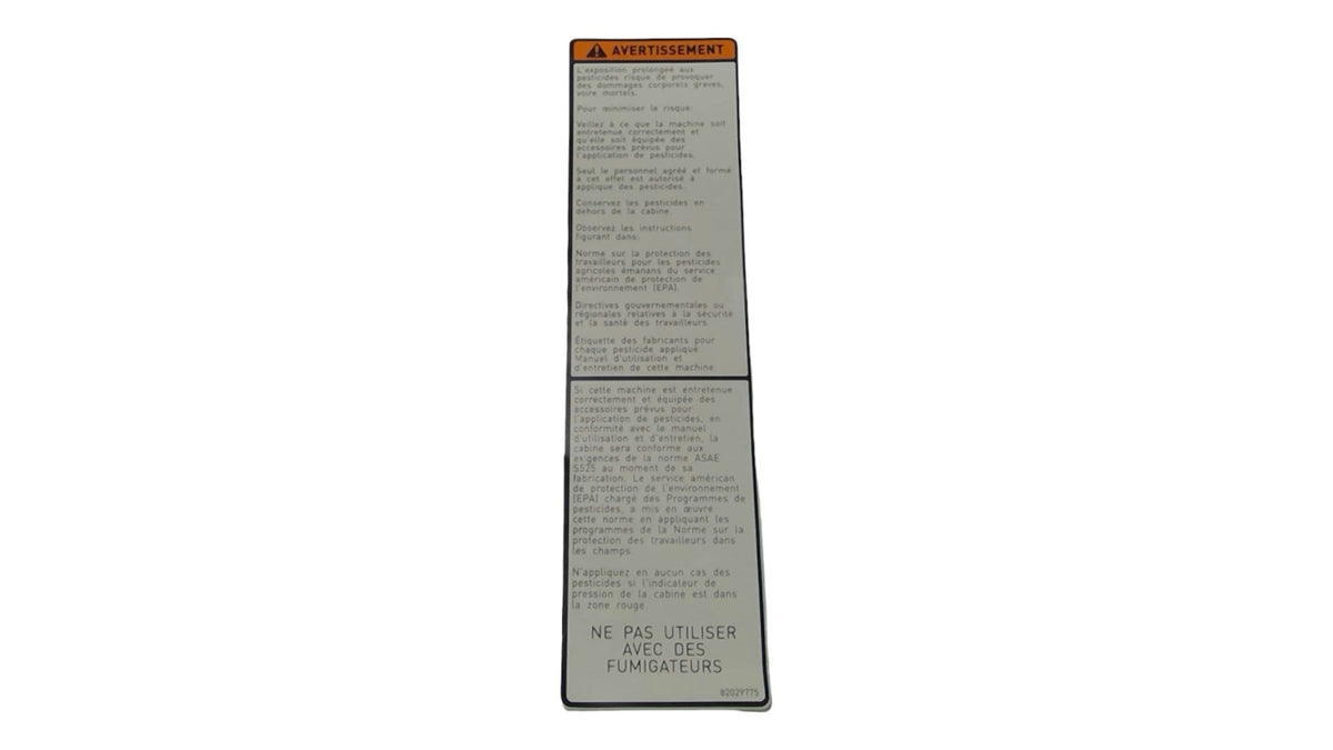 New OEM Genuine CNHi, Decal - Part # 82029775