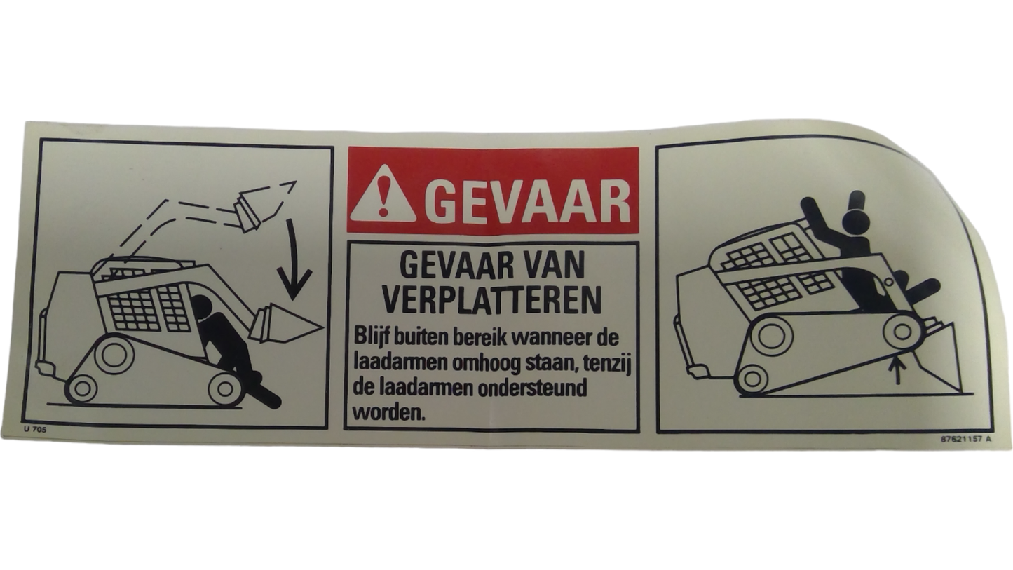 New OEM Genuine CNHi, Decal - Part # 87621157