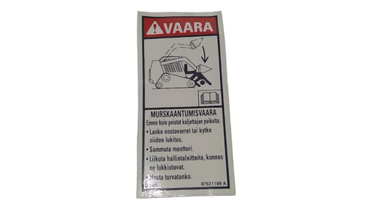 New OEM Genuine CNHi, Decal - Part # 87621188