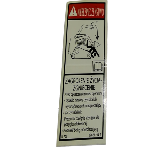 New OEM Genuine CNHi, Decal - Part # 87621194