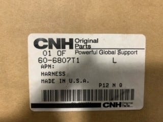 New OEM Genuine CNHi, Harness - Part # 60-6807T1