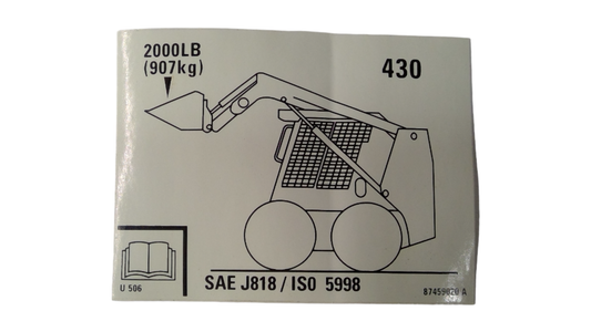 New OEM Genuine CNHi, Decal - Part # 87459020