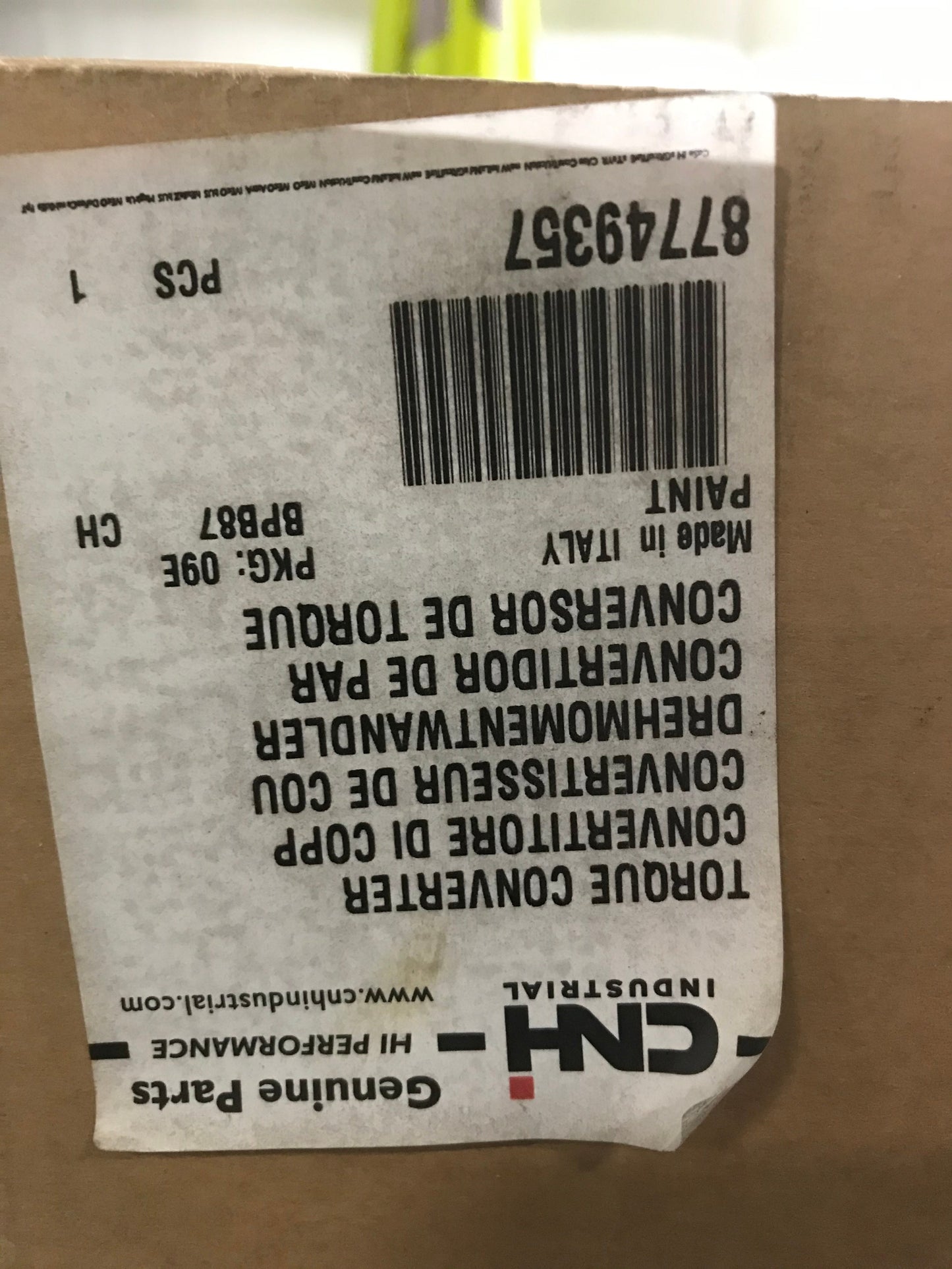 New OEM Genuine CNHi, Torque Converter - Part # 87749357