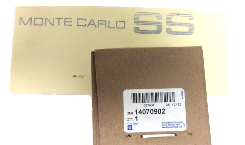 New OEM 1986 Chevrolet Monte Carlo SS Trunk Deck Lid Decal Tape, Part # 14070902