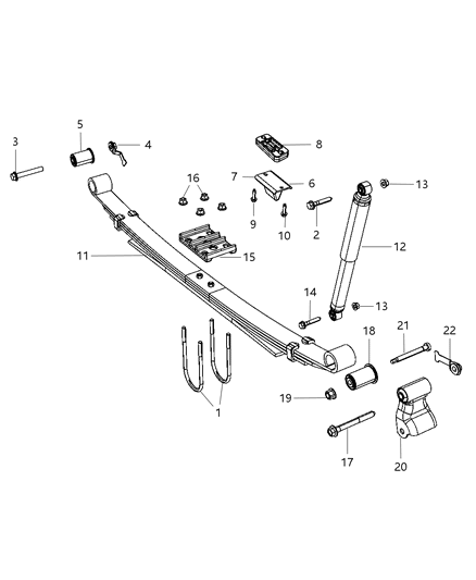New 2011 Fits Chrysler 3500, 4500, 5500 Absorber Pkg-Suspension - Part # 68091879AA