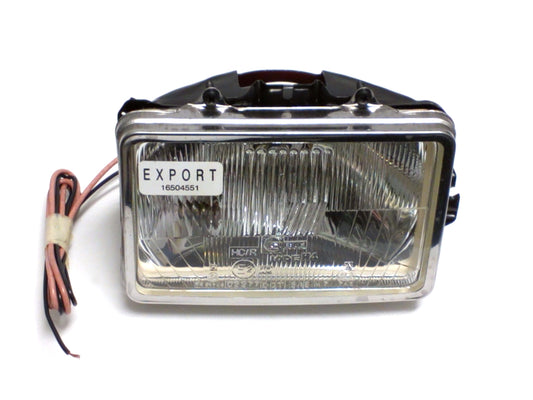 New OEM 1985-1986 C/K Truck Headlight Assembly Left Driver Foglamp Export, Part # 16504551