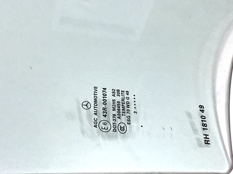 New OEM 2012-2019 Mercedes ML - GLE Passenger Rear Door Glass, Part # 166-735-18-10