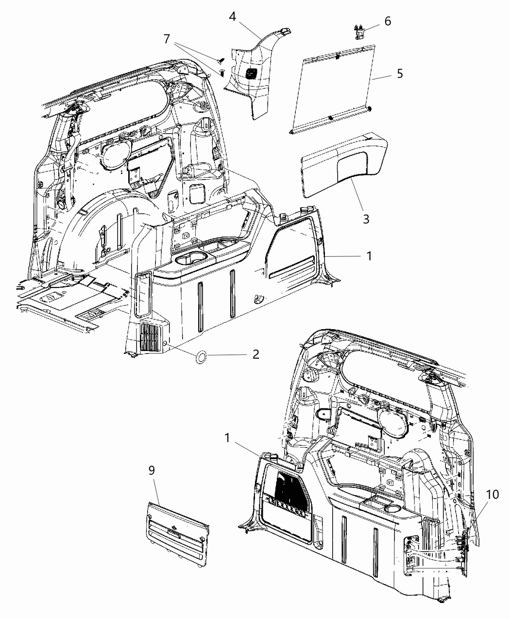 Molding D Pillar