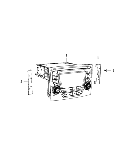 New 2016-2017 Fits Chrysler ProMaster City Radio-Multi Media - Part # 6FM09LXHAA