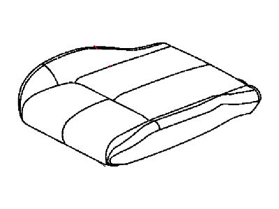 New 2014-2015 Fits Chrysler Grand Cherokee Front Seat Cushion Cover - Part # 5VS79HL1AA