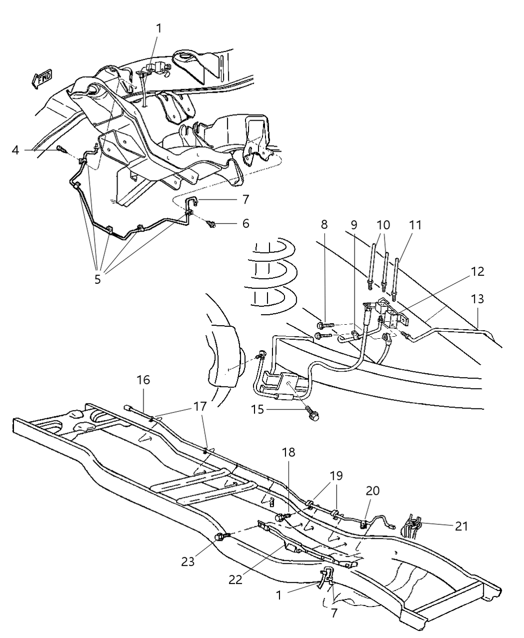 Hose, Front Brake W/R.W.A.L. Brakes (Bgj) ( A.W.A.L. Brakes (Bgk) See Illus. 420)