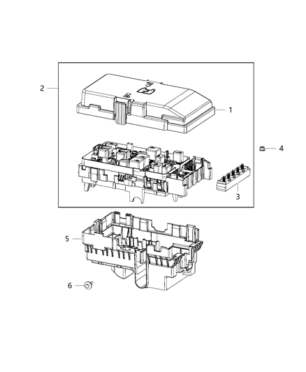 Power Distribution Center Intelligent Power Complete Assembly Comes With Cover, Fuses And Relays