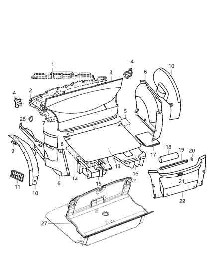 Lamp Luggage Compartment