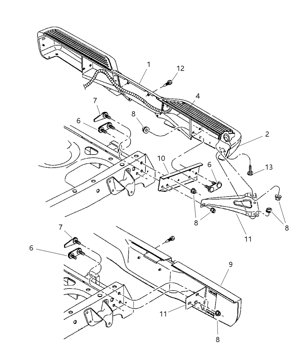 Bracket Rear Bumper