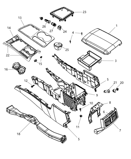 Mat Floor Console