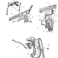 Chrysler - Handle Front Door Exterior Includes Pink Clip - Part # LF02WS2AE
