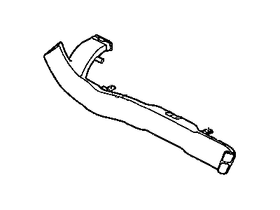 Duct Air To Rear Seat Left