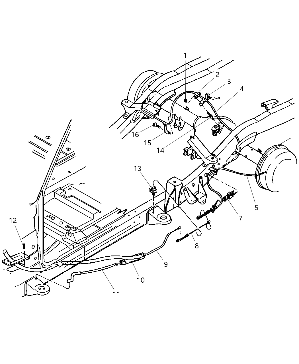 Cable Parking Brake Extension