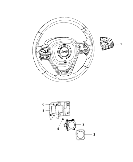 New 2014 Fits Chrysler Grand Cherokee Switch-Speed Control - Part # 68146856AB