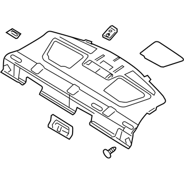 Panel Assy - Rear Package Tray Trim