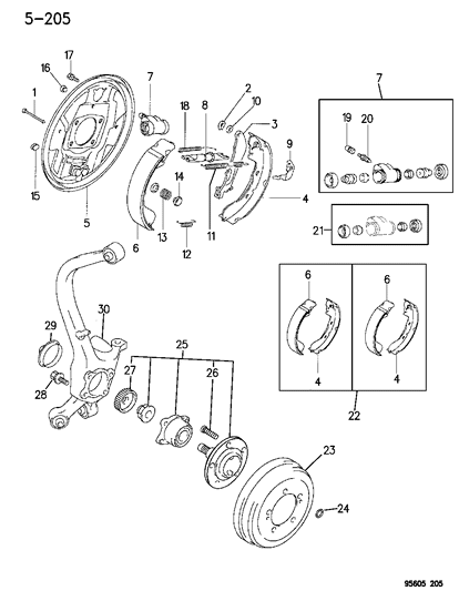 Mopar - 1995 2005 Fits Chrysler Avenger Lever Parking Brake # - Part # MR128631