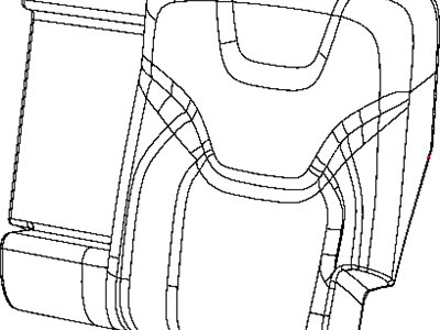 New 2015-2016 Fits Chrysler Grand Cherokee Rear Seat Back Cover Left - Part # 5RA73LC5AD