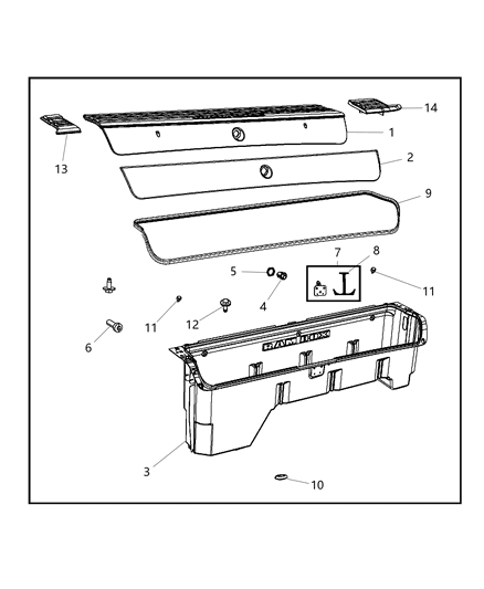 New 2012 Fits Chrysler 2500 Bumper-Overslam - Part # 68146647AA