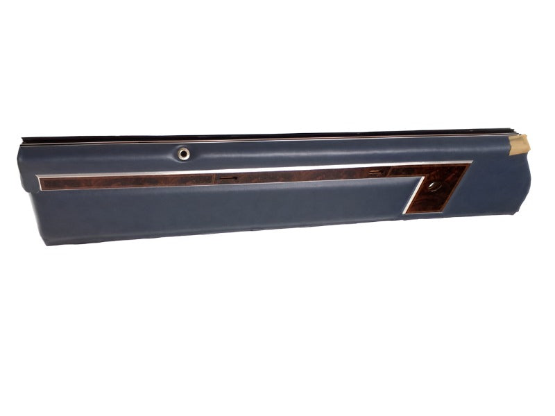 New OEM Driver's Left Upper GM Vintage Blue - Wood Door Trim Panel, Part # 20467437