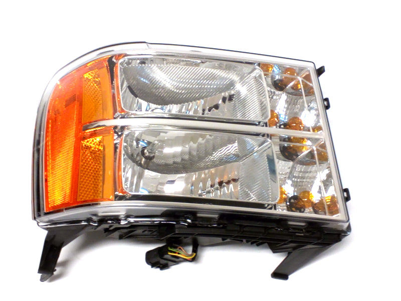 New OEM 2007-2014 GMC Sierra 1500 2500HD 3500HD Led Drl Chrome Headlight Right, Part # 20980242