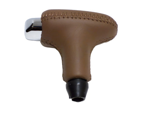 New OEM 2000 Saturn L-Series Leather Shifter Knob Automatic Transmission Control Lever Light Oak, Part # 21018765