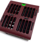 New OEM 1987 Pontiac Grand AM Outlet Air Center Grille Garnet Red, Part # 22533453