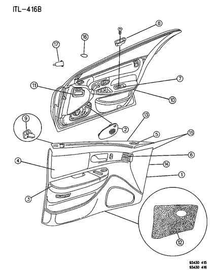 Chrysler - Cup, Door Pull - Part # HE36MS6