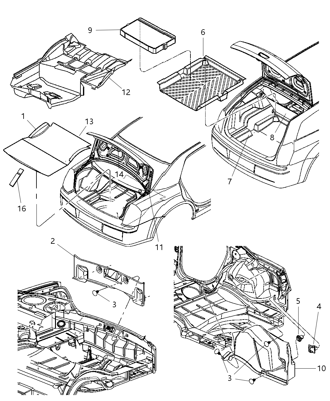 Pull Cup Decklid Inner