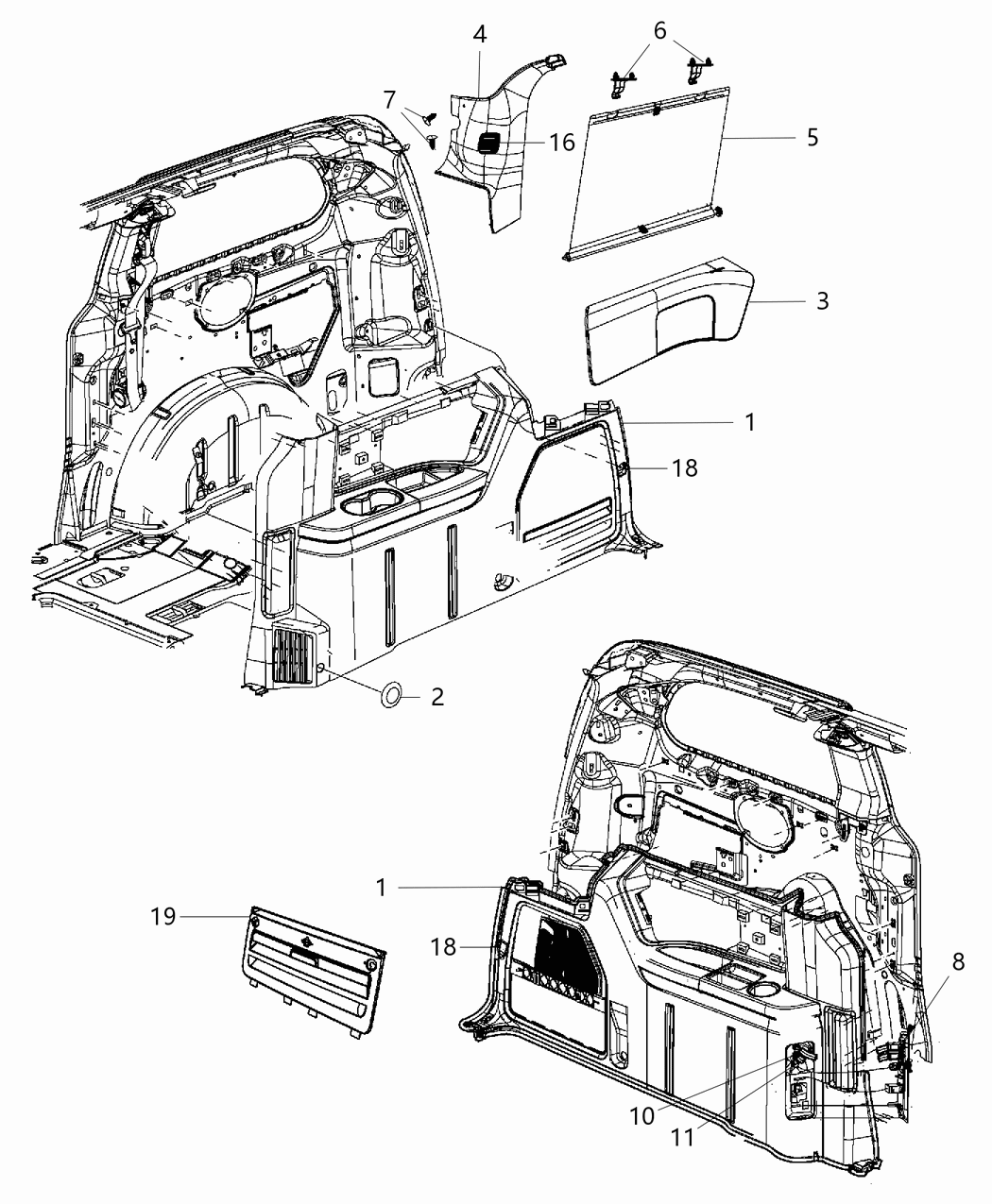 Molding D Pillar