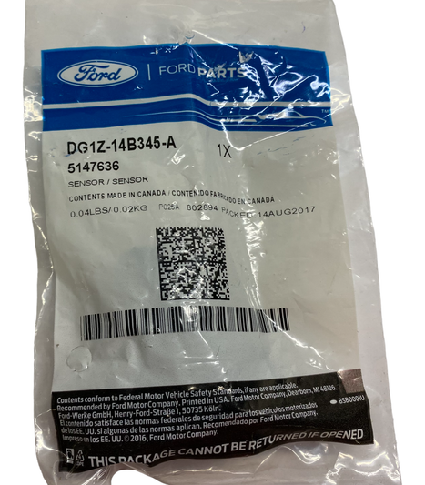 New OEM Genuine AM General,Sensor Assembly Pressure Airbag - Part # SP002017