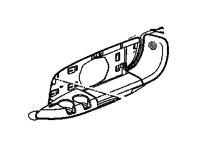 New 2001-2003 Fits Chrysler Grand Caravan, Town & Country Panel-Quarter Trim - Part # RT62XT5AE