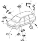 New 2003-2007 Fits Chrysler Town & Country Knob Power Seat Switch, Part # 4685382AB