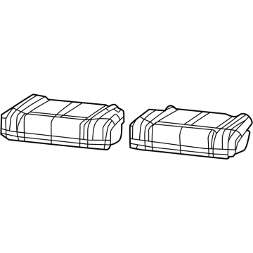 New 2022-2024 Fits Chrysler Wagoneer Cover-Rear Seat Cushion - Part # 7HZ46VA6AC