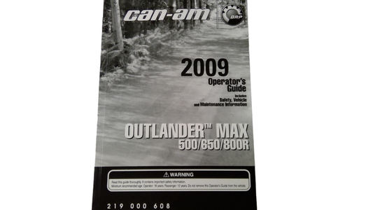New OEM Genuine Bombardier Recreational Products, Operator Guide - Part # 219000608