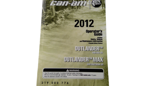 New OEM Genuine Bombardier Recreational Products, Operator Guide En - Part # 219000776