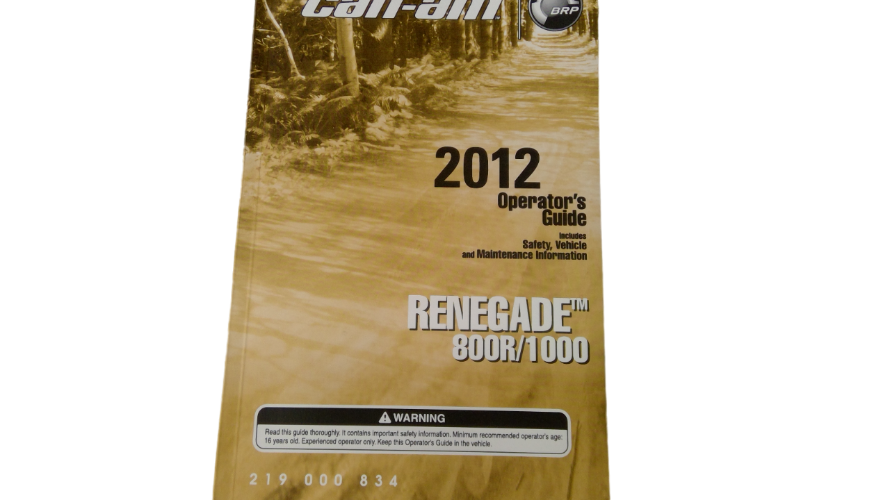 New OEM Genuine Bombardier Recreational Products, Operator Guide - Part # 219000834