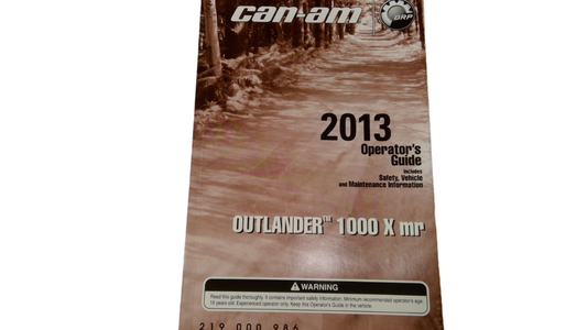 New OEM Genuine Bombardier Recreational Products, Operator Guide - Part # 219000986