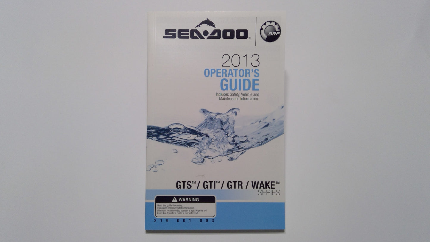 New OEM Genuine Bombardier Recreational Products, Owner Guide - Part # 219001003